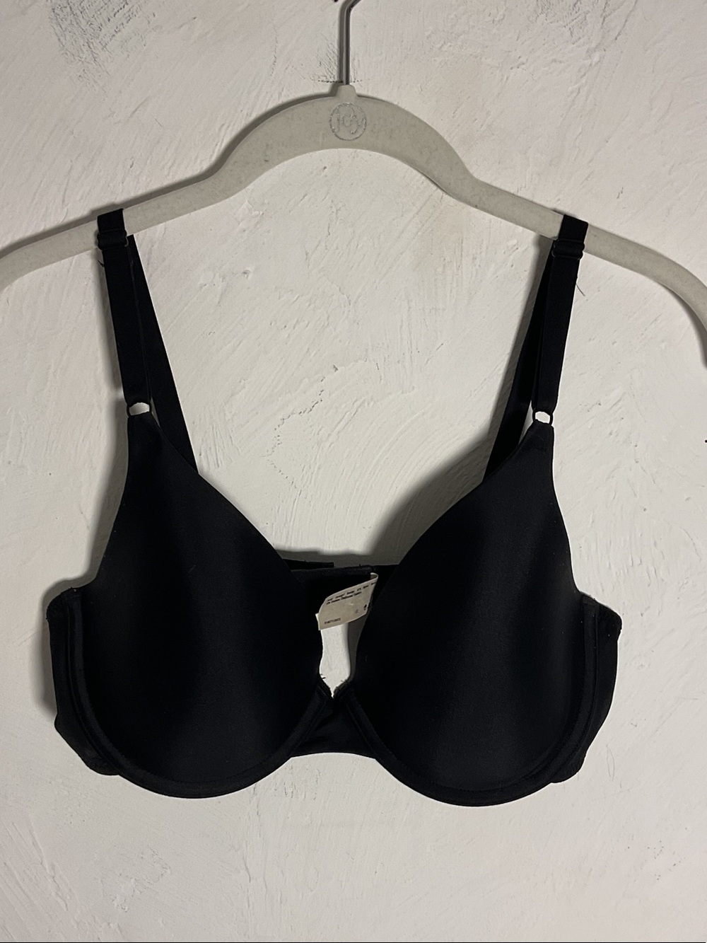 Maidenform One Fab Fit Tailored Demi T-Shirt Bra Underwire Padded Size 36D Black